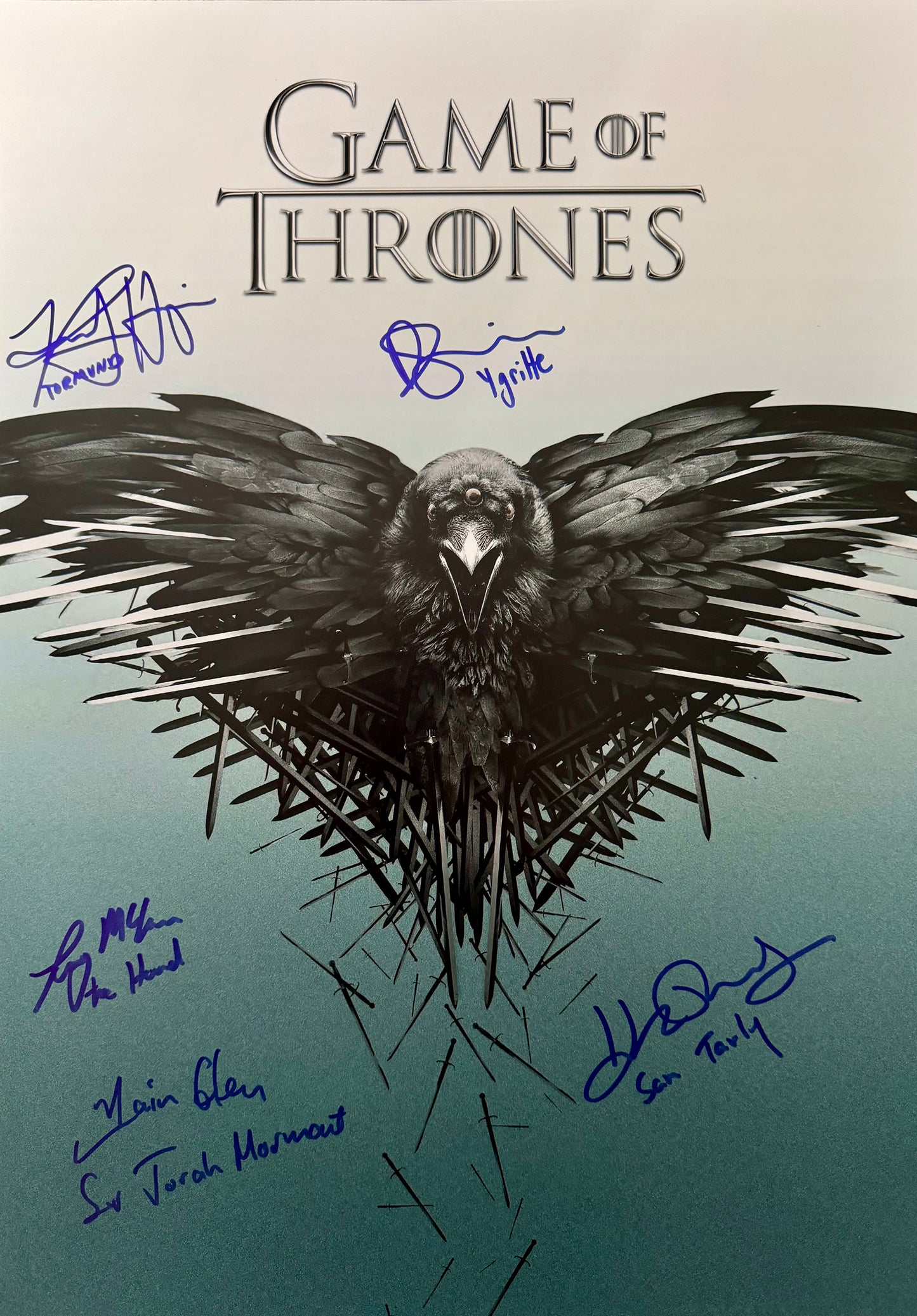 Heroes Of Westeros Multi Signed Game Of Thrones A2 Poster