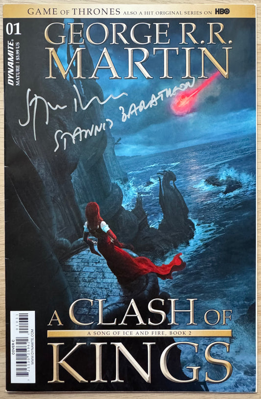 Stephen Dillane Signed Game Of Thrones “A Clash Of Kings” Comic Book