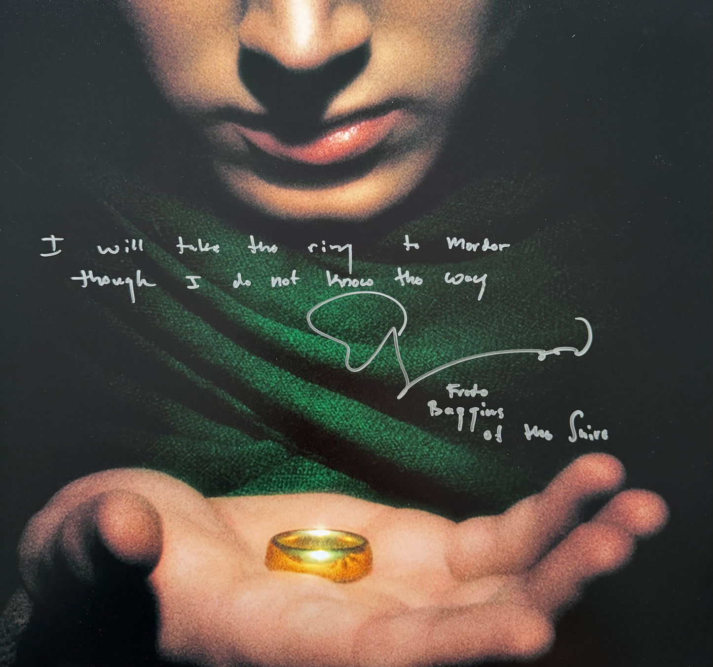 Elijah Wood Signed The Lord Of The Rings A2 Poster - Beckett Authenticated