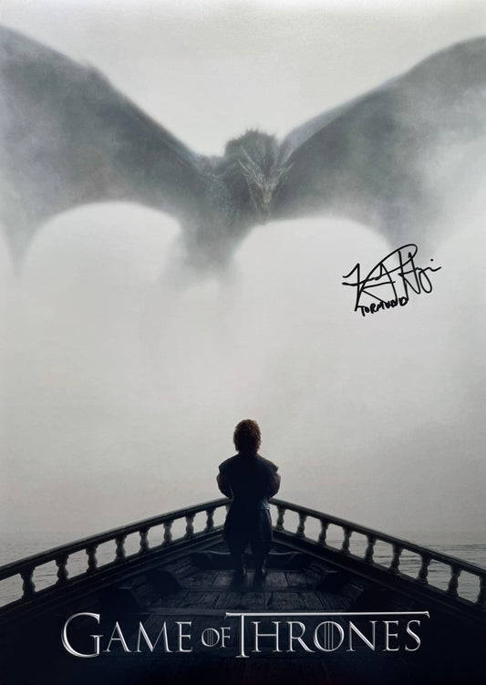 Kristofer Hivju Signed Game Of Thrones A2 Poster