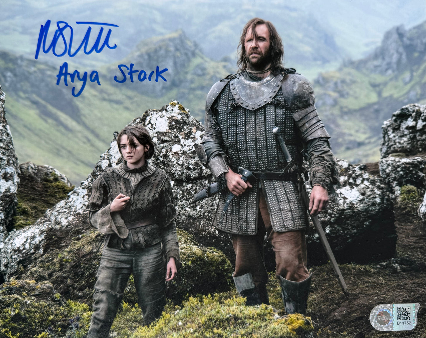 Maisie Williams Signed Game Of Thrones 8x10” Photo - SWAU Witnessed