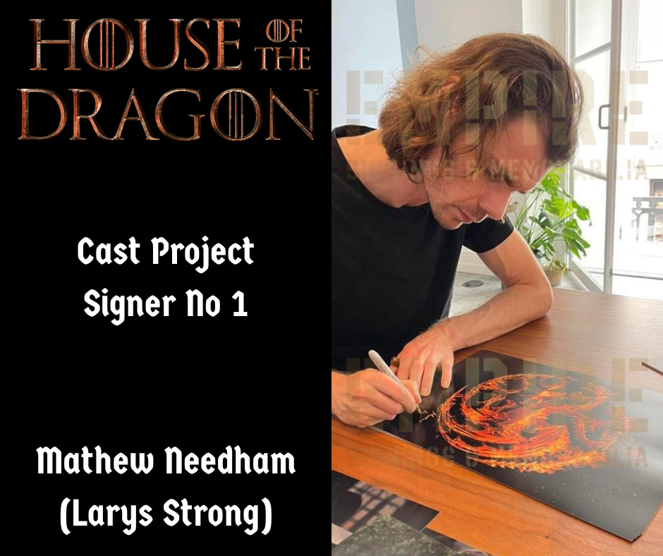 Multi 12 Cast Signed House Of The Dragon A3 Poster