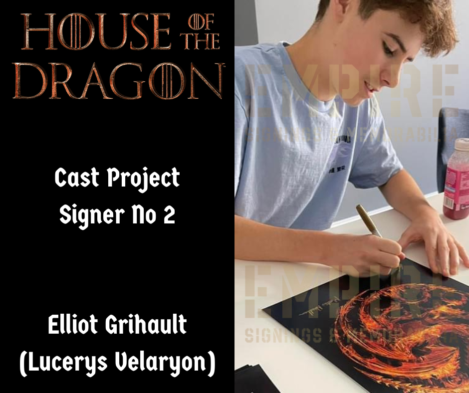 Multi 12 Cast Signed House Of The Dragon A3 Poster