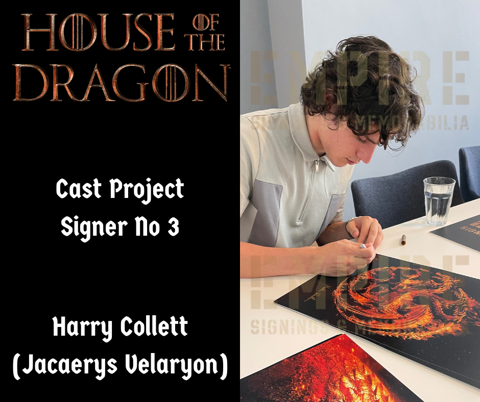 Multi 12 Cast Signed House Of The Dragon A3 Poster