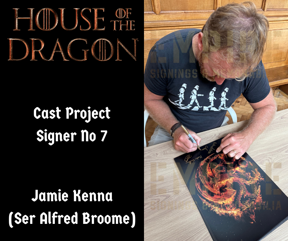 Multi 12 Cast Signed House Of The Dragon A3 Poster