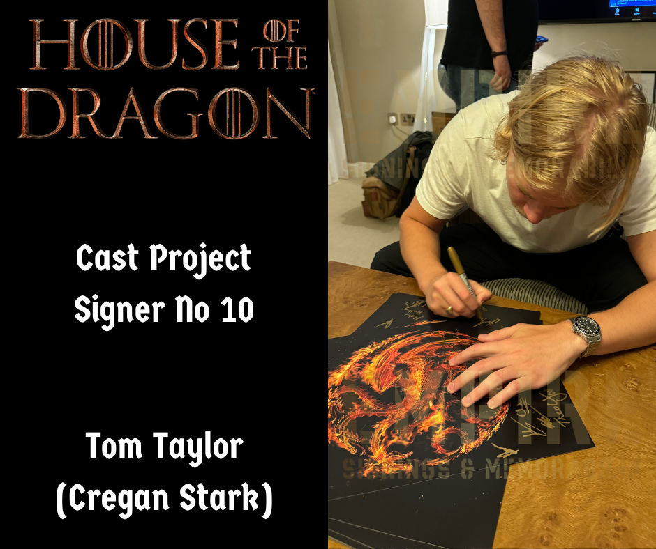 Multi 12 Cast Signed House Of The Dragon A3 Poster