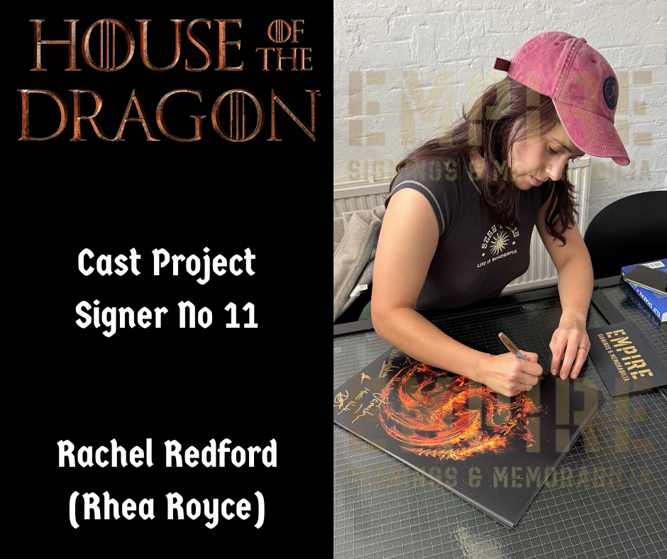 Multi 12 Cast Signed House Of The Dragon A3 Poster