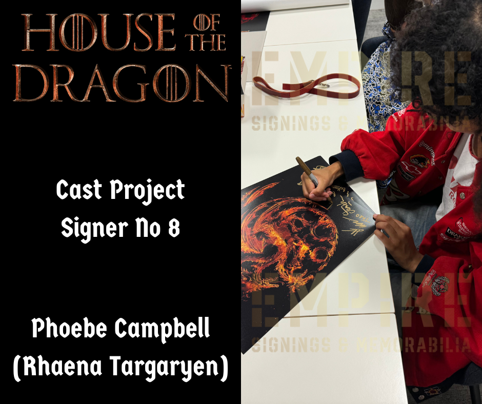 Multi 12 Cast Signed House Of The Dragon A3 Poster