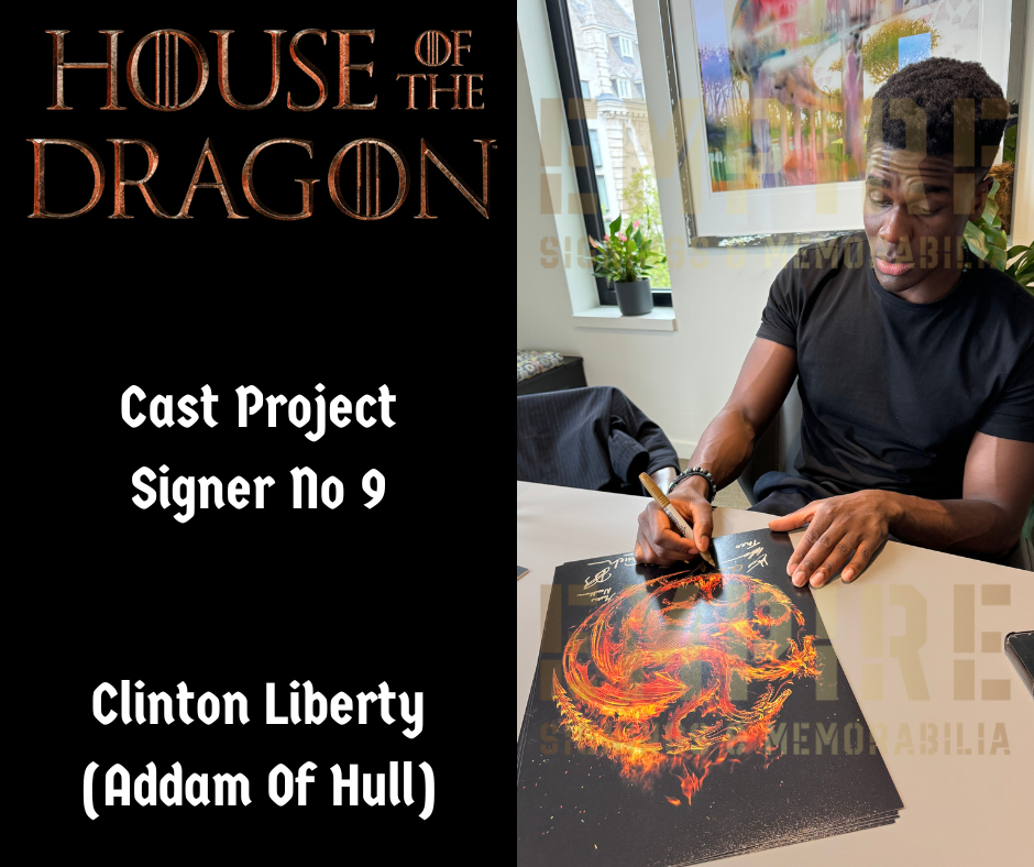 Multi 12 Cast Signed House Of The Dragon A3 Poster