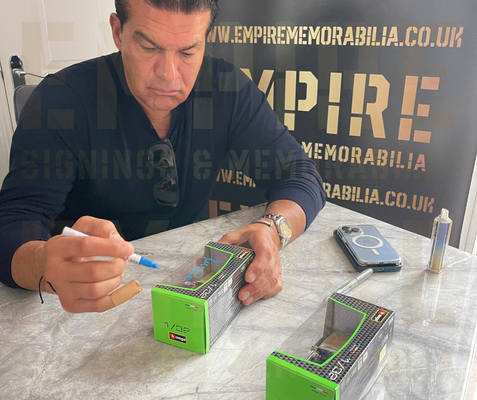 Tamer Hassan Signed Burago Mercedes Benz 450 SL Model Car