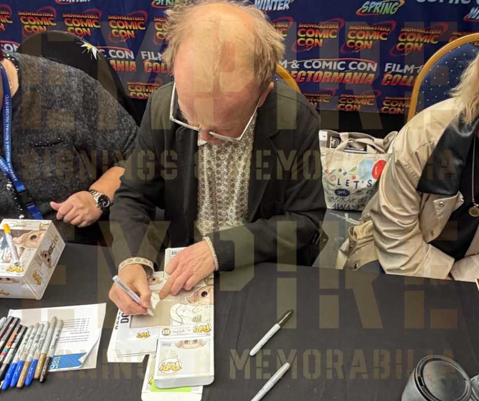 Toby Jones Signed Harry Potter Dobby Funko Pop With Rare Quote - SWAU Authenticated
