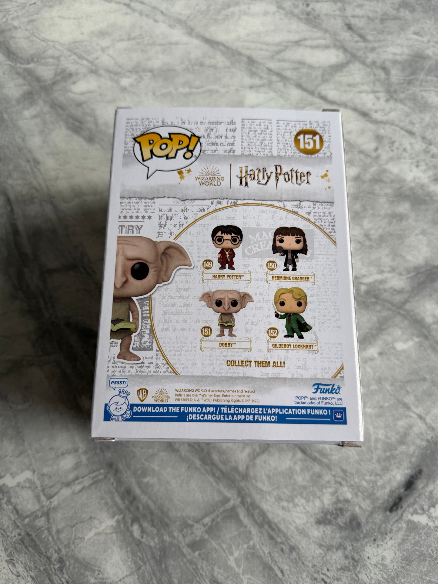 Toby Jones Signed Harry Potter Dobby Funko Pop With Rare Quote - SWAU Authenticated