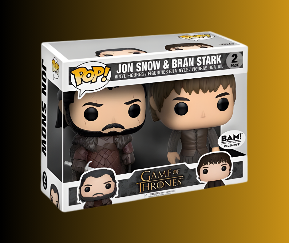 Jon Snow & Bran Stark Funko Pop - New Mint - In Protector!
