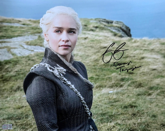 Emilia Clarke Signed Game Of Thrones 16x20” Photo - SWAU Authenticated