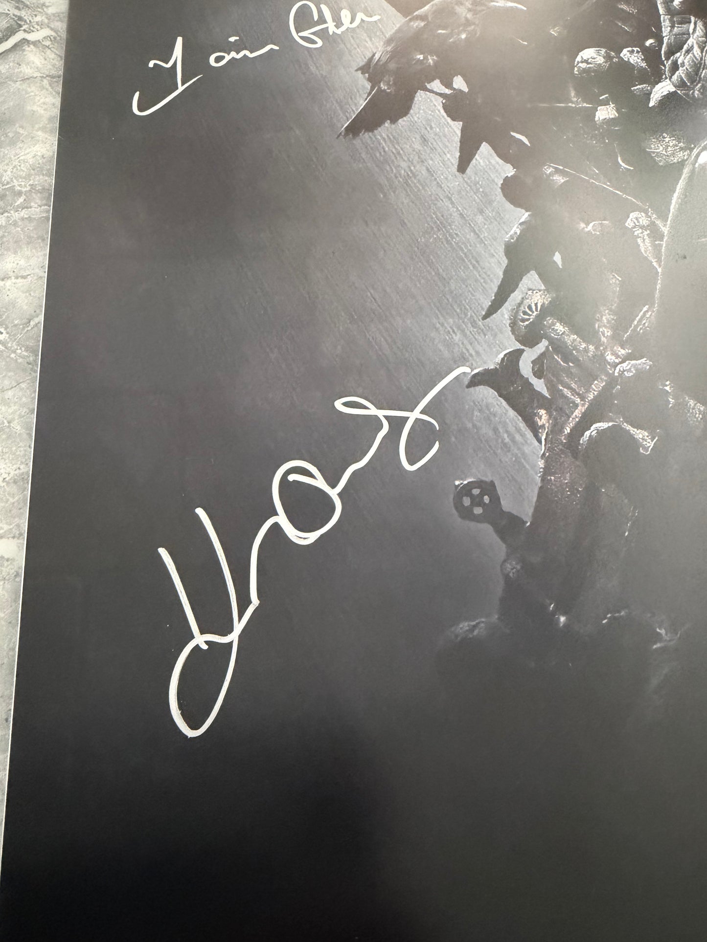 GRRM, Emilia Clarke & Iain Glen Multi Signed Game Of Thrones Maxi Poster