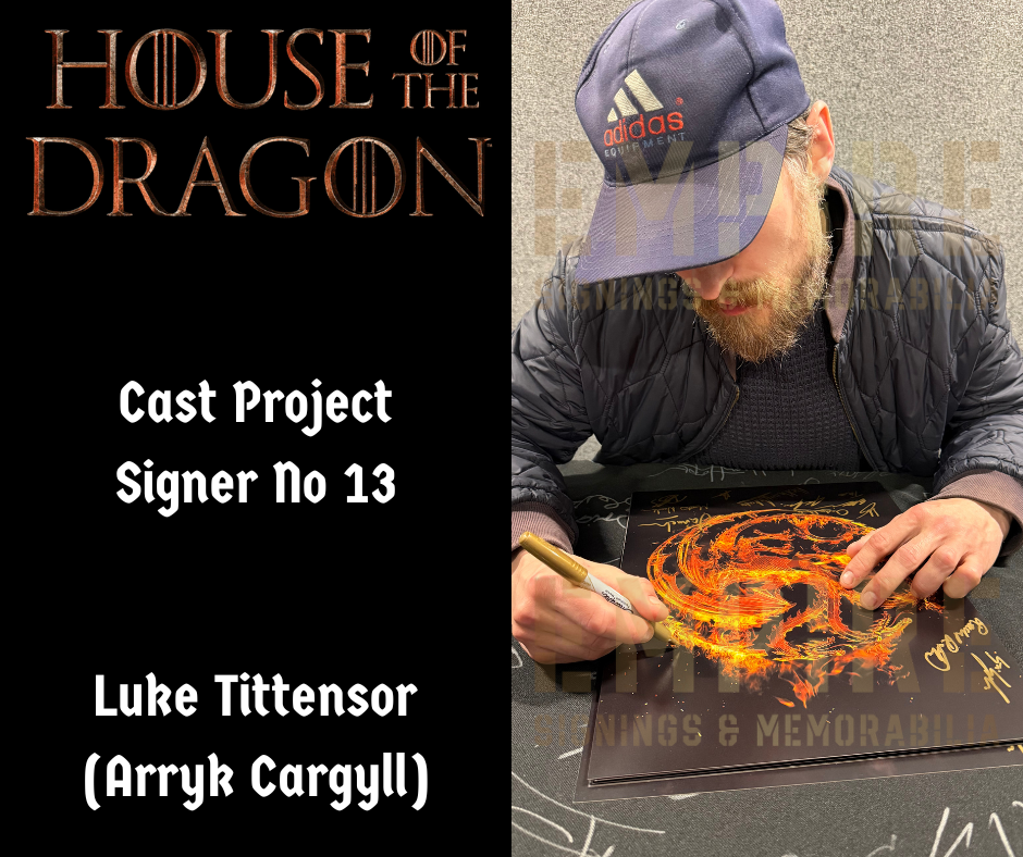 Multi 12 Cast Signed House Of The Dragon A3 Poster