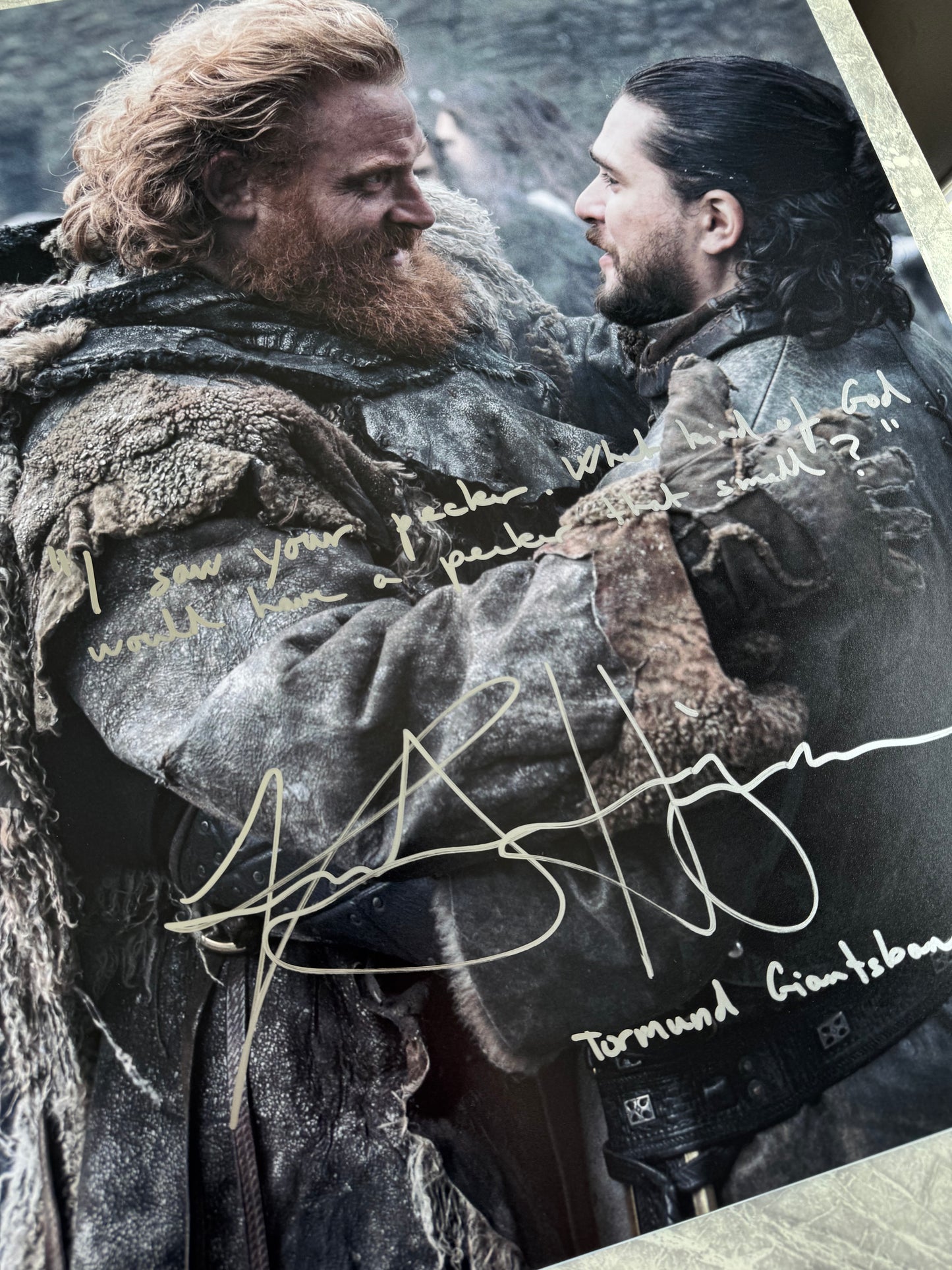 Kristofer Hivju Signed Game Of Thrones 16x20” Photo With Quote!