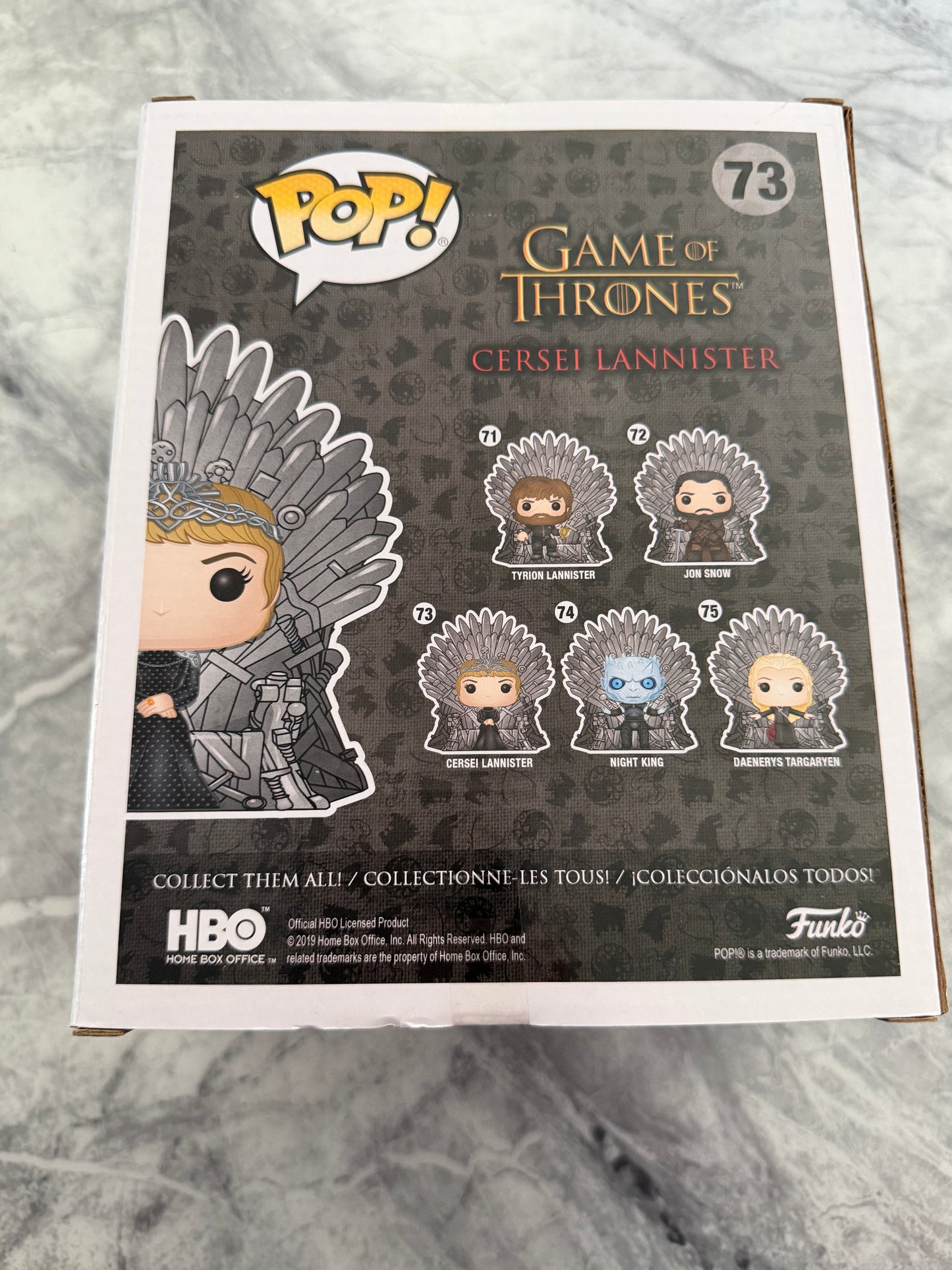 Lena Headey Signed Cersei Lannister On Throne 6” Funko Pop - SWAU Authenticated