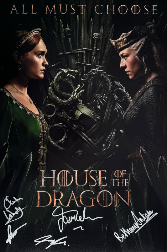 Multi Signed House Of The Dragon 12x18” Project Starter Poster - Version 2