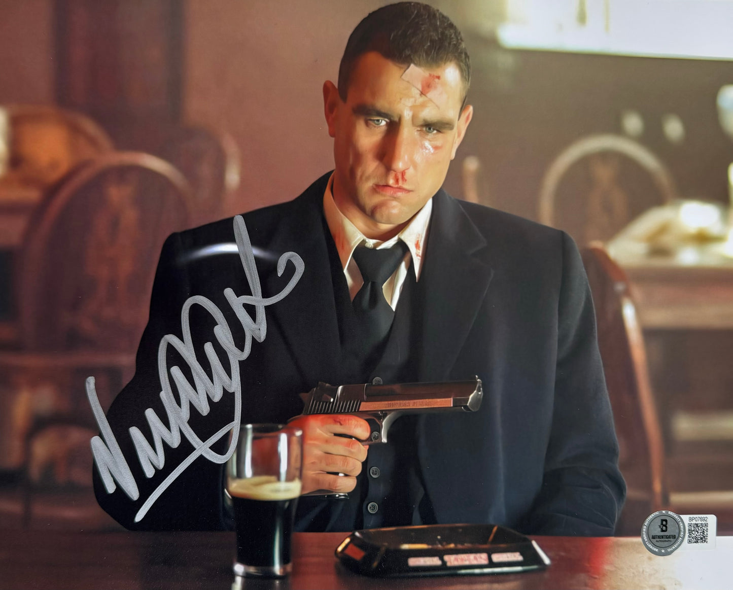 Vinnie Jones Signed Snatch 8x10” Photo - Beckett Authenticated