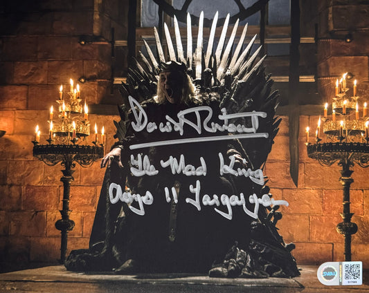 David Rintoul Signed Game Of Thrones 8x10” Photo - SWAU Authenticated