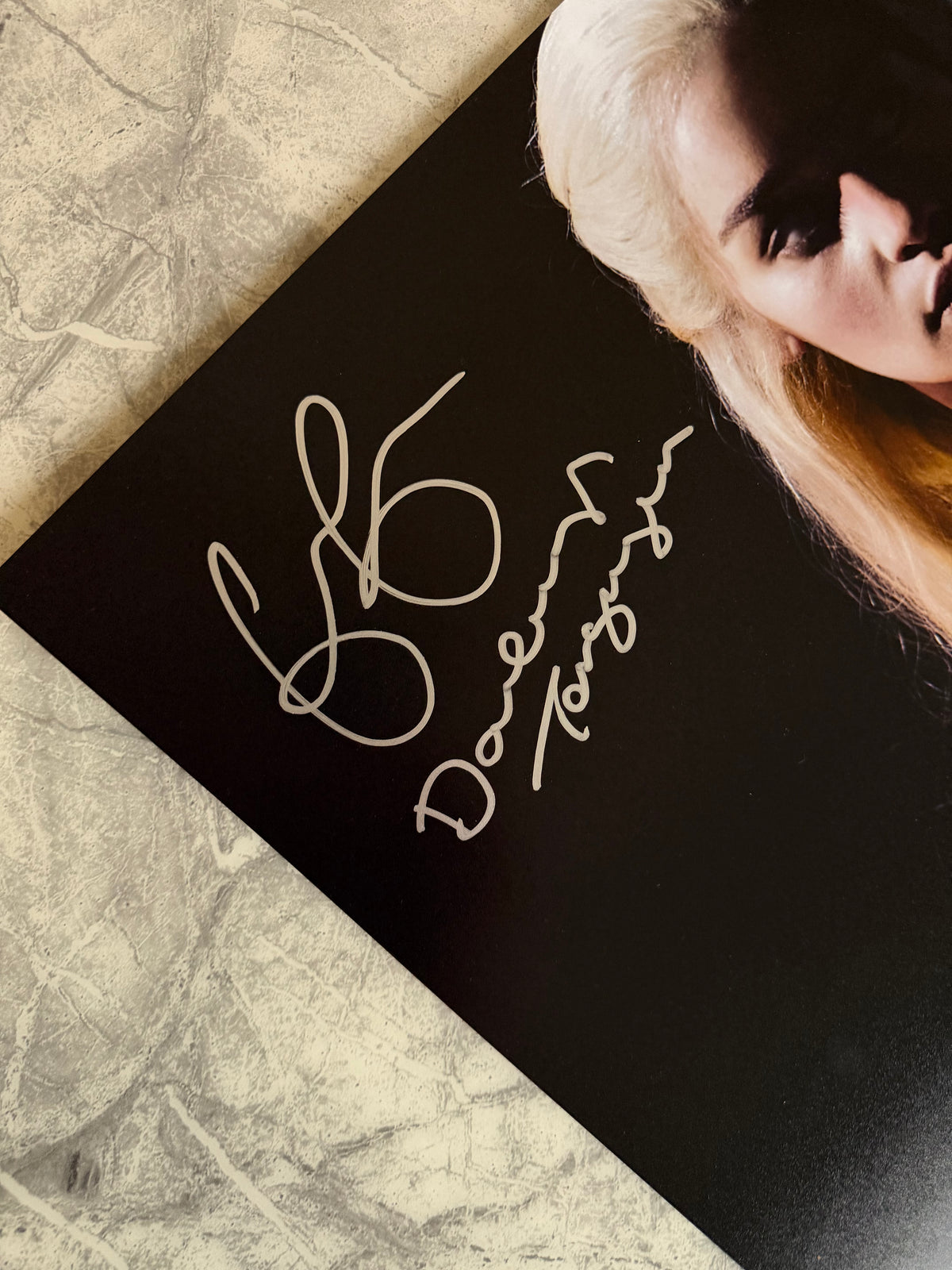 Emilia Clarke Signed Game Of Thrones A2 Poster - SWAU Authenticated