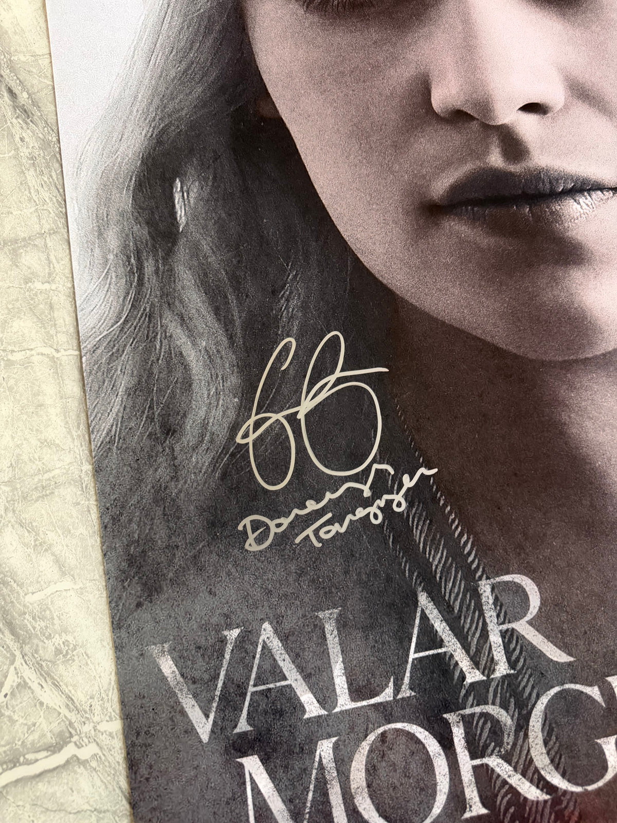 Emilia Clarke Signed Game Of Thrones A2 Poster - SWAU Authenticated