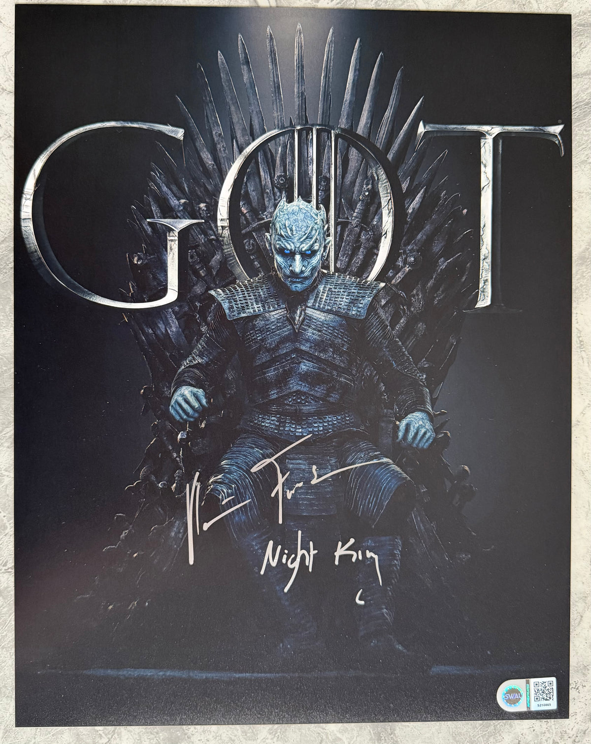 Vladimir Furdik Signed Game Of Thrones 11x14” Photo - SWAU Authenticated