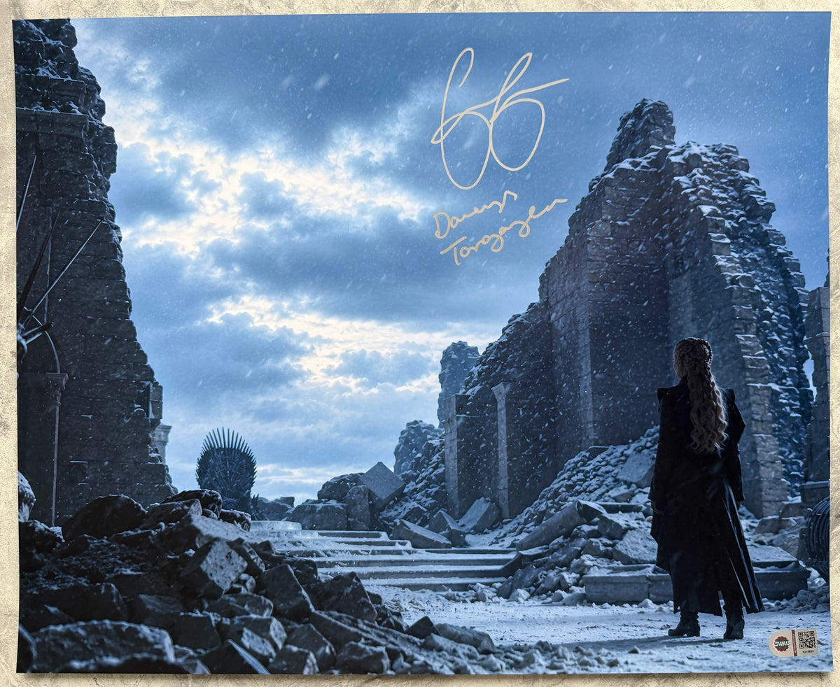 Emilia Clarke Signed Game Of Thrones 16x20” Photo - SWAU Authenticated