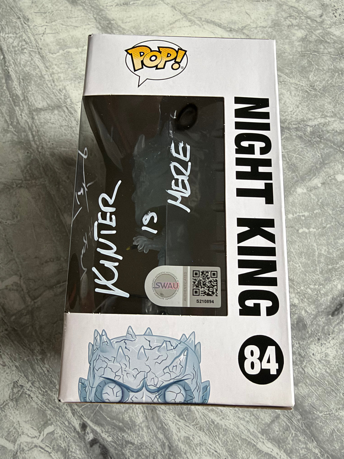 Vladimir Furdik Signed Game Of Thrones Night King Funko Pop - SWAU Authenticated