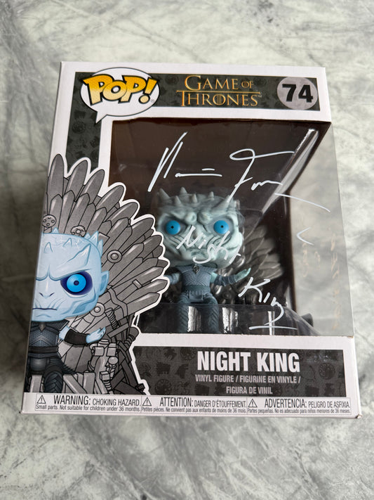 Vladimir Furdik Signed Game Of Thrones Night King 6” Funko Pop - SWAU Authenticated