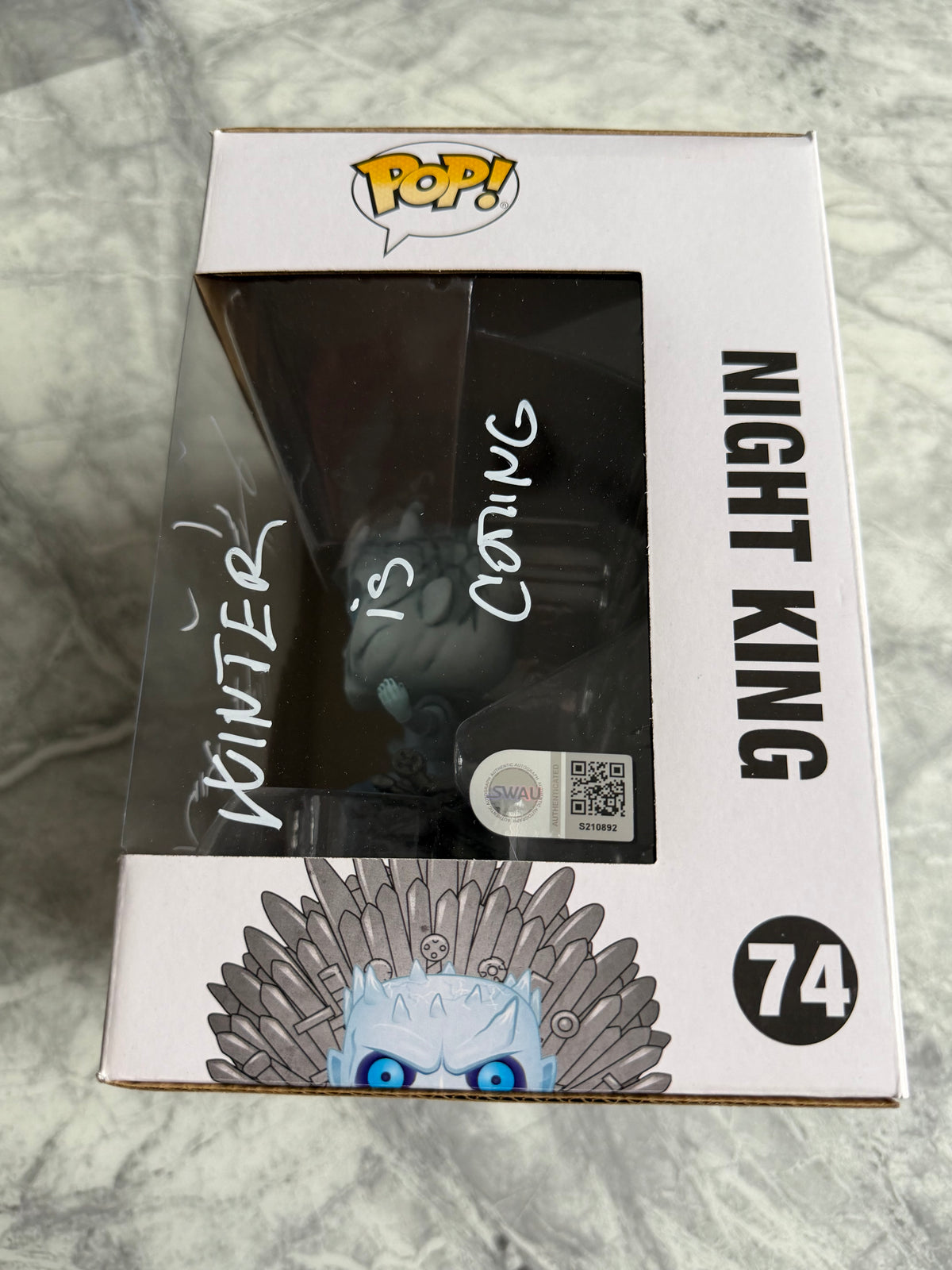 Vladimir Furdik Signed Game Of Thrones Night King 6” Funko Pop - SWAU Authenticated