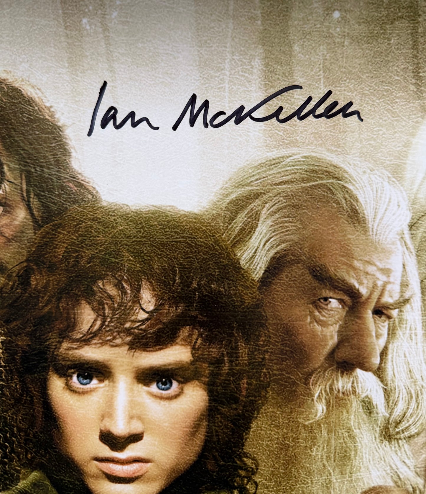 Gandalf & 4 Hobbits Multi Signed The Fellowship Of The Ring A2 Poster - Full Beckett Letter Of Authenticity