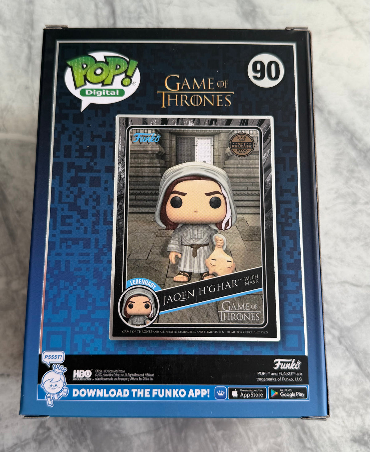 Tom Wlaschiha Signed Game Of Thrones Jaqen Digital NFT Funko Pop - SWAU Authenticated
