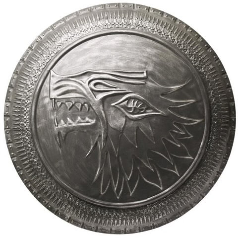 Isaac Hempstead-Wright & Joseph Mawle Signed Official Stark Replica Shoeld By Valyrian Steel