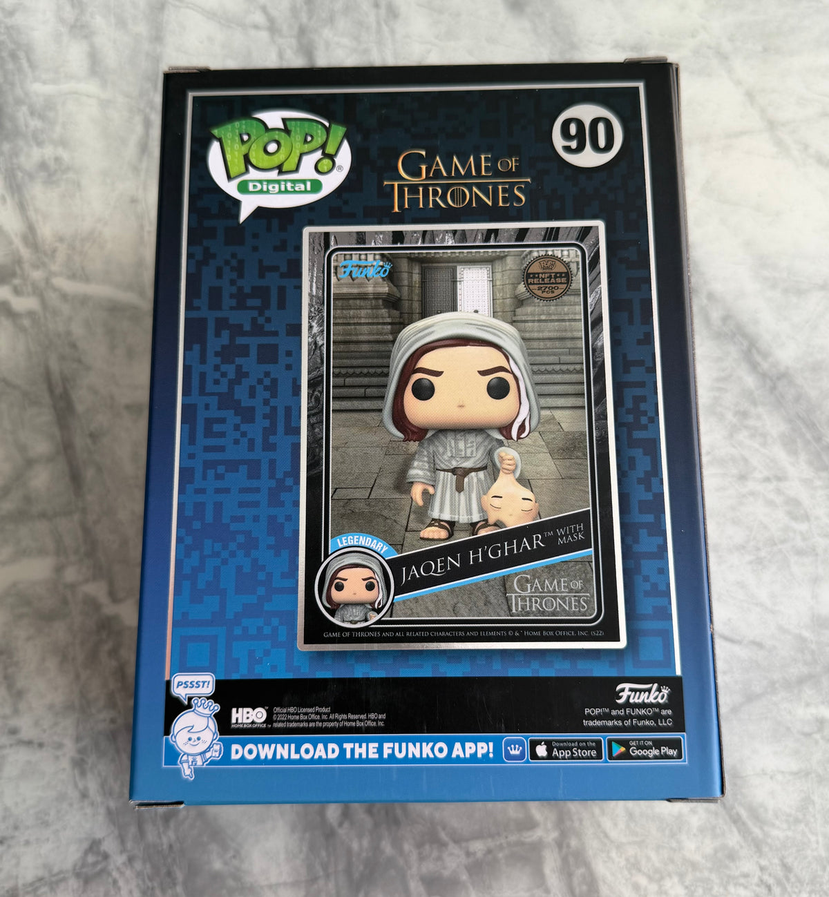 Tom Wlaschiha Signed Game Of Thrones Jaqen Digital NFT Funko Pop - SWAU Authenticated