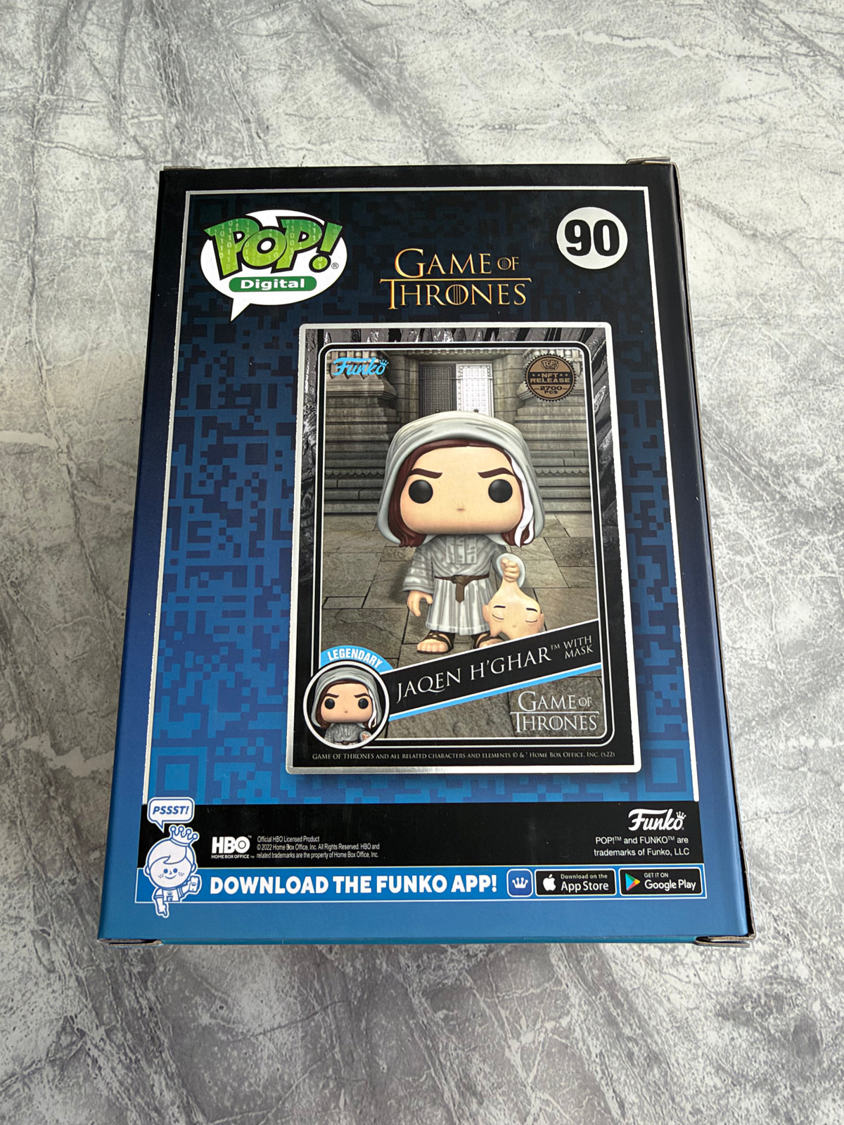 Tom Wlaschiha Signed Game Of Thrones Jaqen Digital NFT Funko Pop - SWAU Authenticated