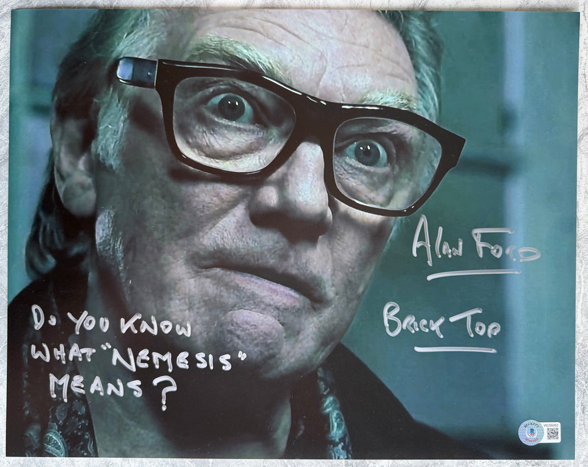 Alan Ford Signed Snatch 11” x 14” Photo - Beckett Witnessed