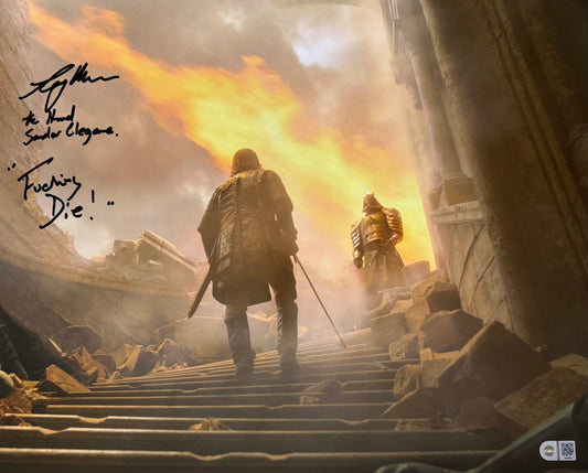 Rory McCann Signed Game Of Thrones 16x20” Photo With Quote - SWAU Authenticated