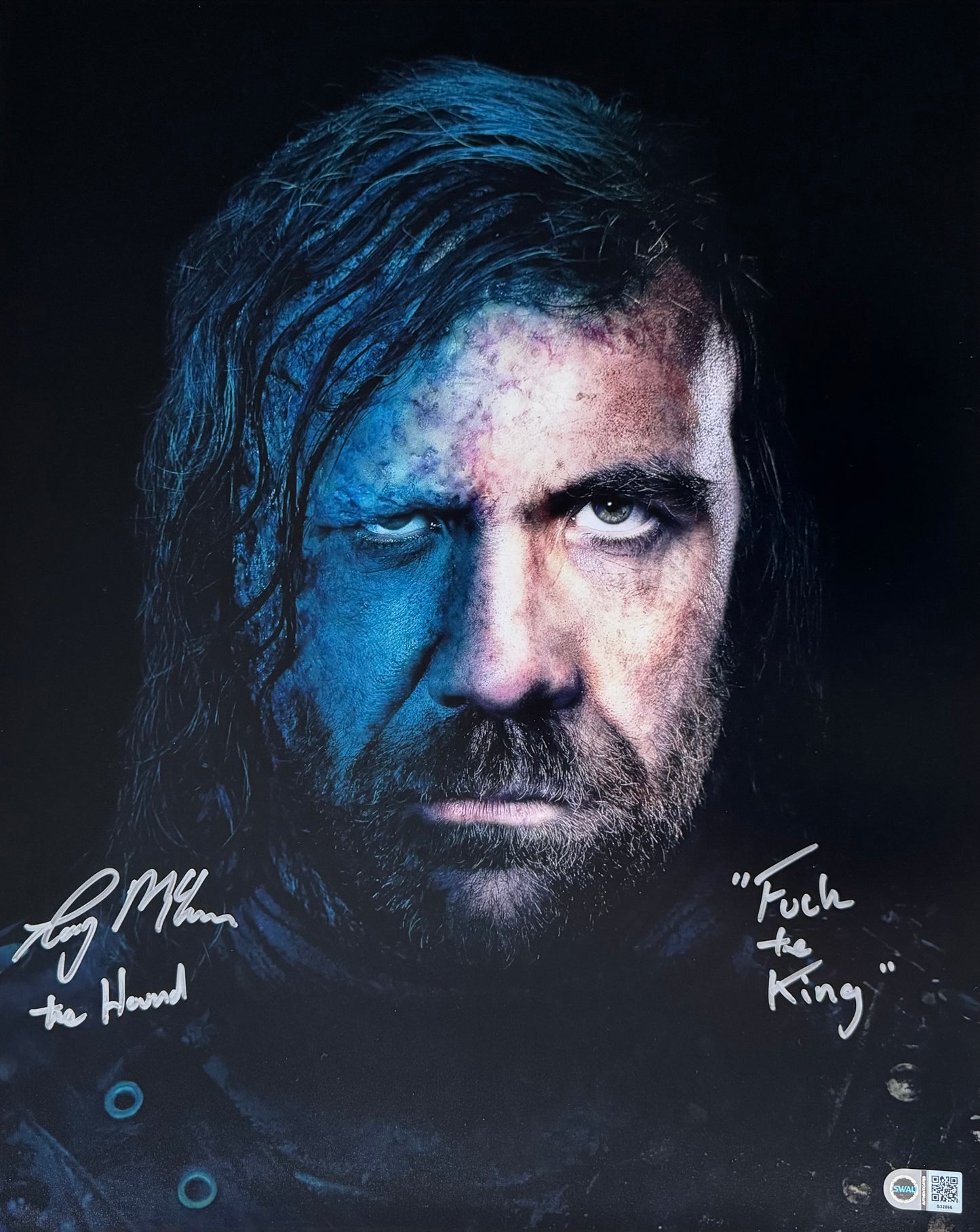 Rory McCann Signed Game Of Thrones 16x20” Photo With Quote - SWAU Authenticated