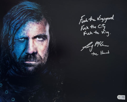 Rory McCann Signed Game Of Thrones 16x20” Photo With Quote - SWAU Authenticated