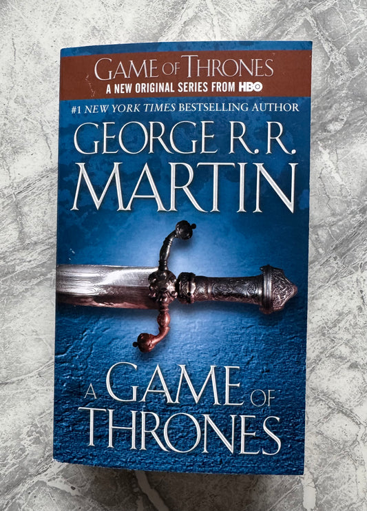 George R.R Martin Signed Game Of Thrones Paperback Book - SWAU Authenticated