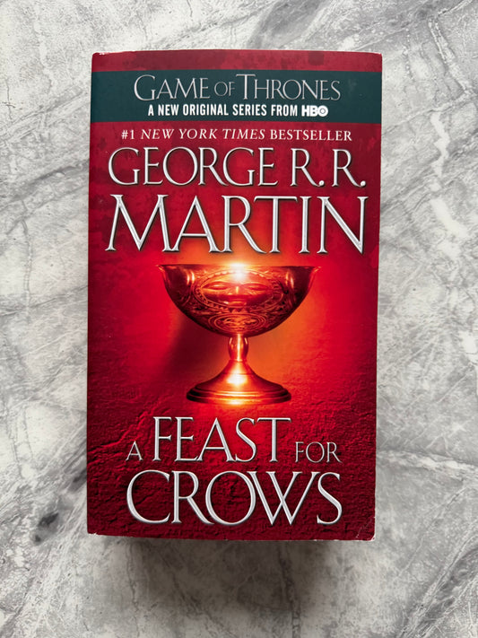 George R.R Martin Signed A Feast For Crows Paperback Book - SWAU Authenticated