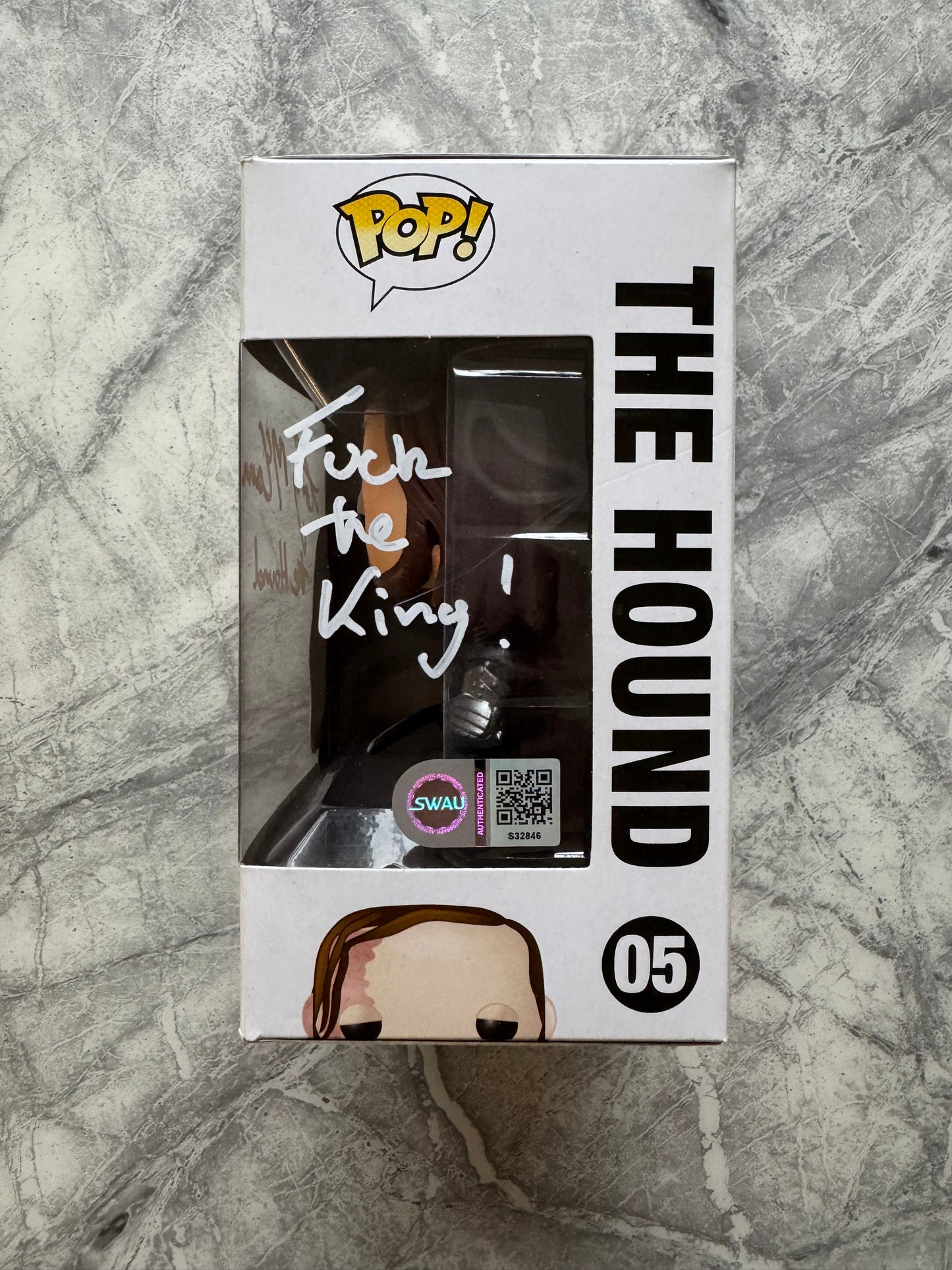 Rory McCann Signed Game Of Thrones #05 Funko Pop - SWAU Authenticated