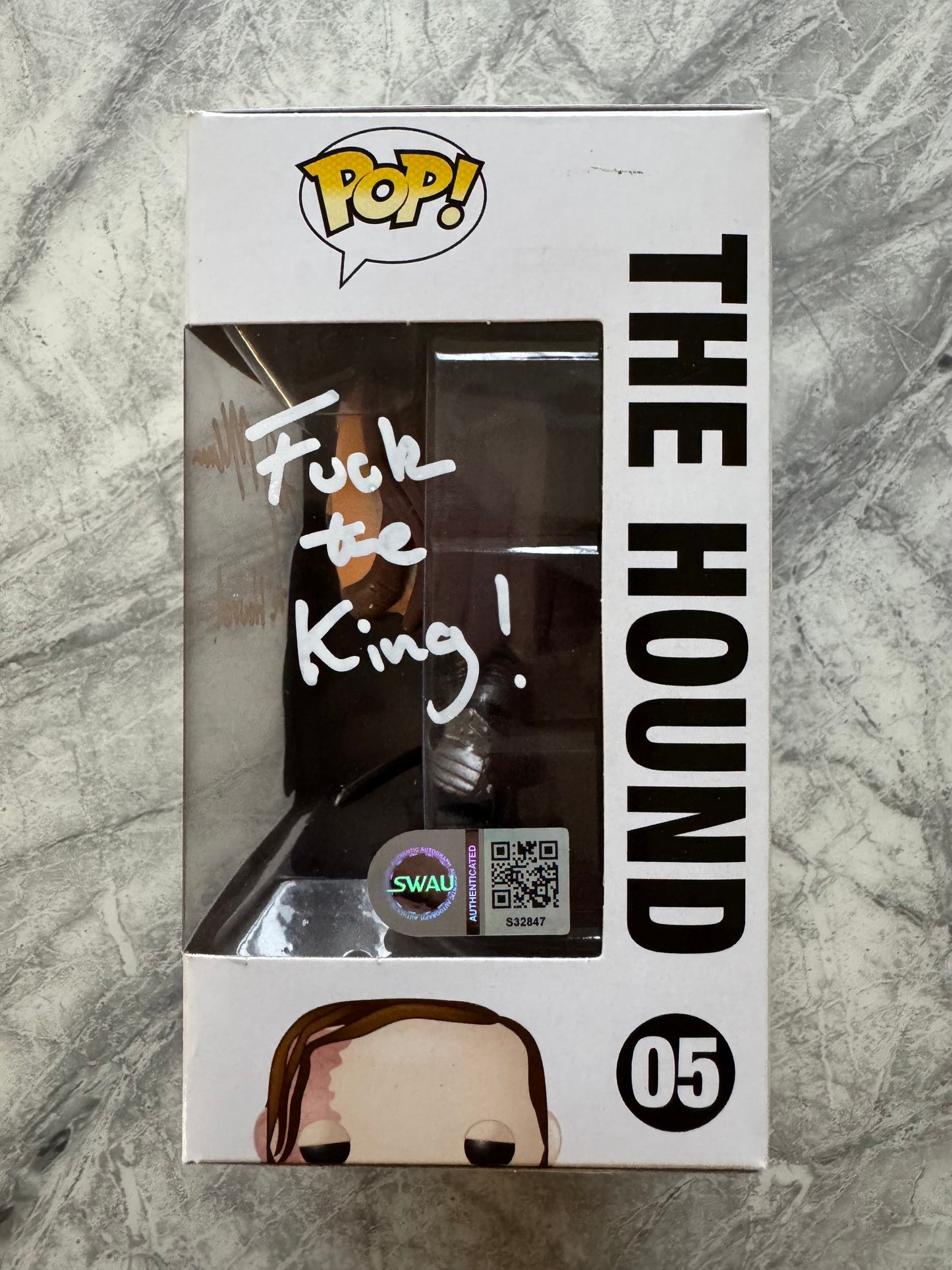 Rory McCann Signed Game Of Thrones #05 Funko Pop - SWAU Authenticated