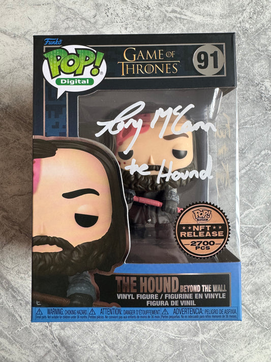 Rory McCann Signed The Hound NFT Funko Pop - SWAU Authenticated