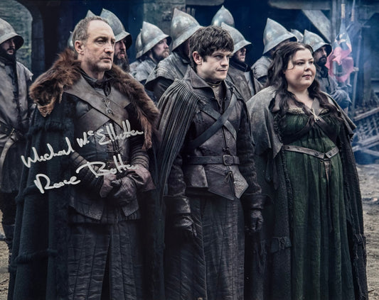 Michael McElhatton & Iwan Rheon Dual Signed Game Of Thrones 11x14” Photo (Pre Order)