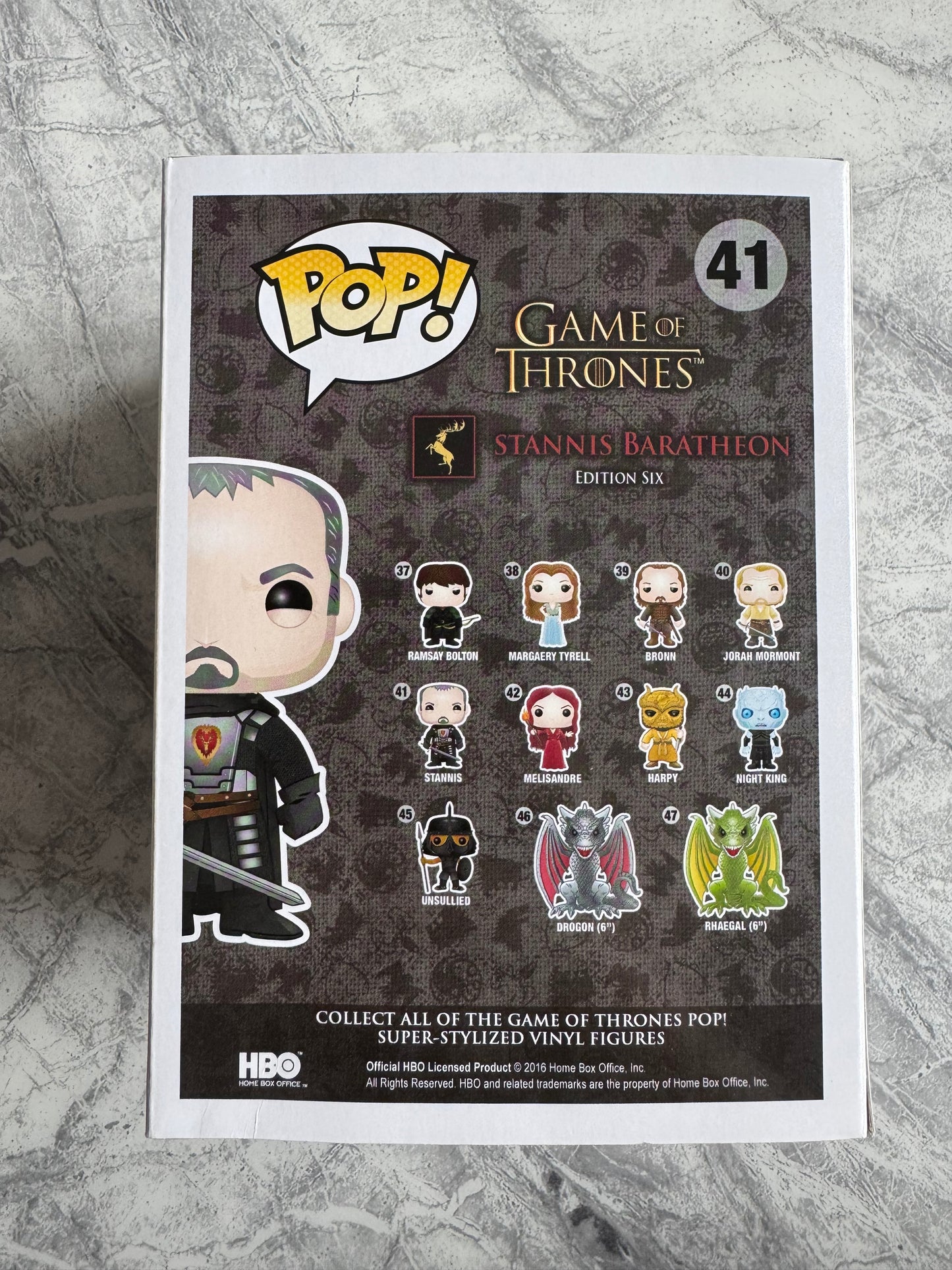 Stephen Dillane Signed Stannis Baratheon Funko Pop - SWAU Authenticated