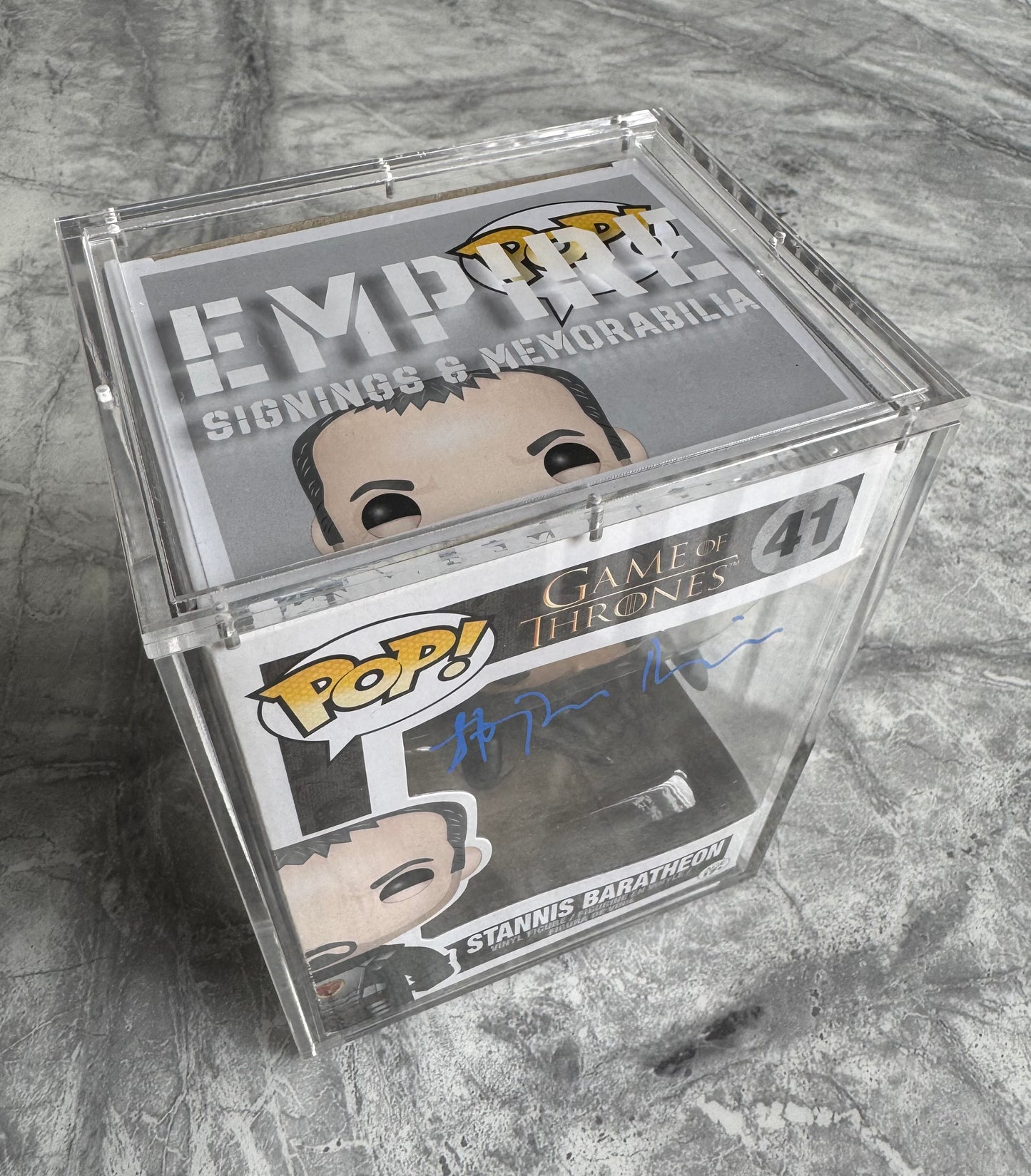 Stephen Dillane Signed Stannis Baratheon Funko Pop - SWAU Authenticated