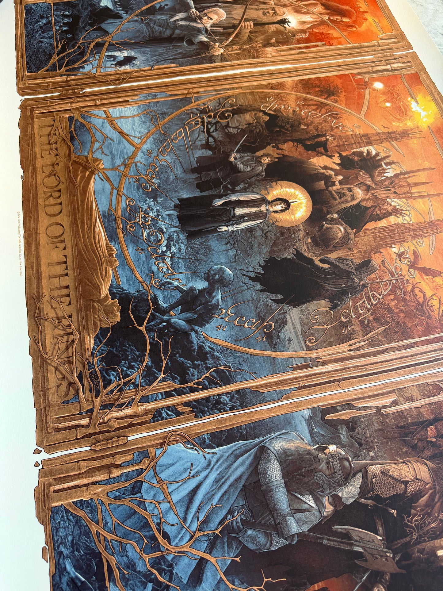 The Lord of the Rings Triptych Screen Print by Gabz Domaradzki NT Mondo BNG